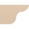 Ekena Millwork 2in. W x 8in. H x 12in. L Carmel Woodgrain TimberThane Rafter Tail, Primed Tan RFTUR02X08X12CARRCPR - alternate 3